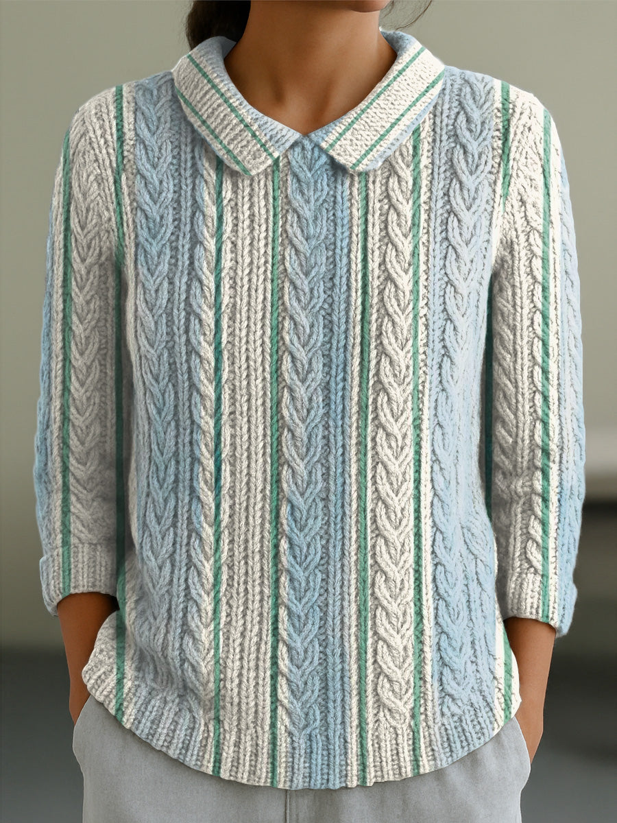 Beatrice – Gemütlich Gestreift Pullover