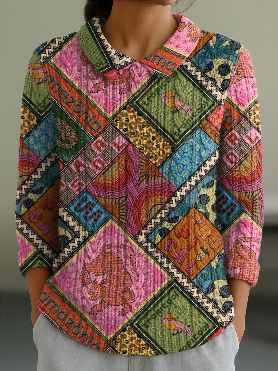 Kendall – Böhmisches Patchwork Pullover