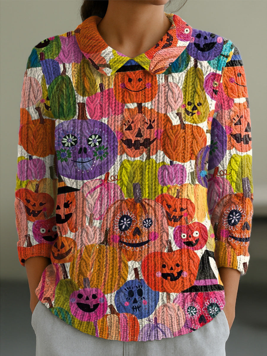 Dalie – Skurriler Kürbis Pullover