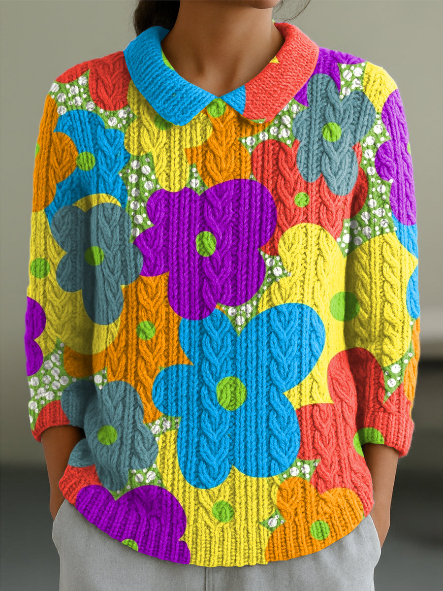 Emery – Colorburst Blumenmuster Pullover