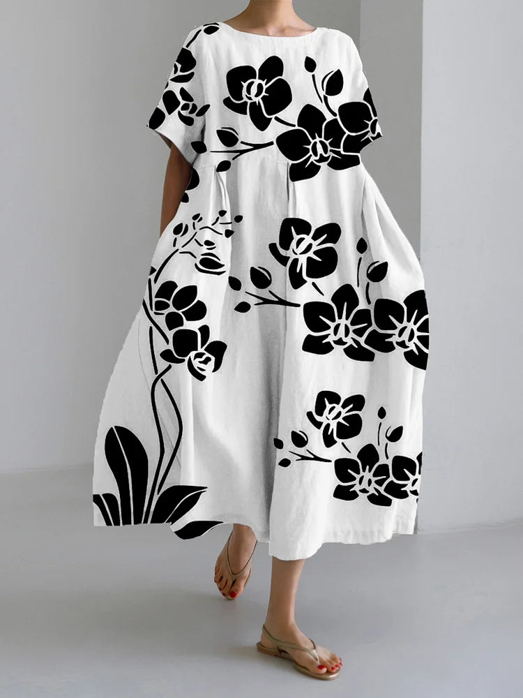 Ivy - Elegantes Geblümtes Kleid