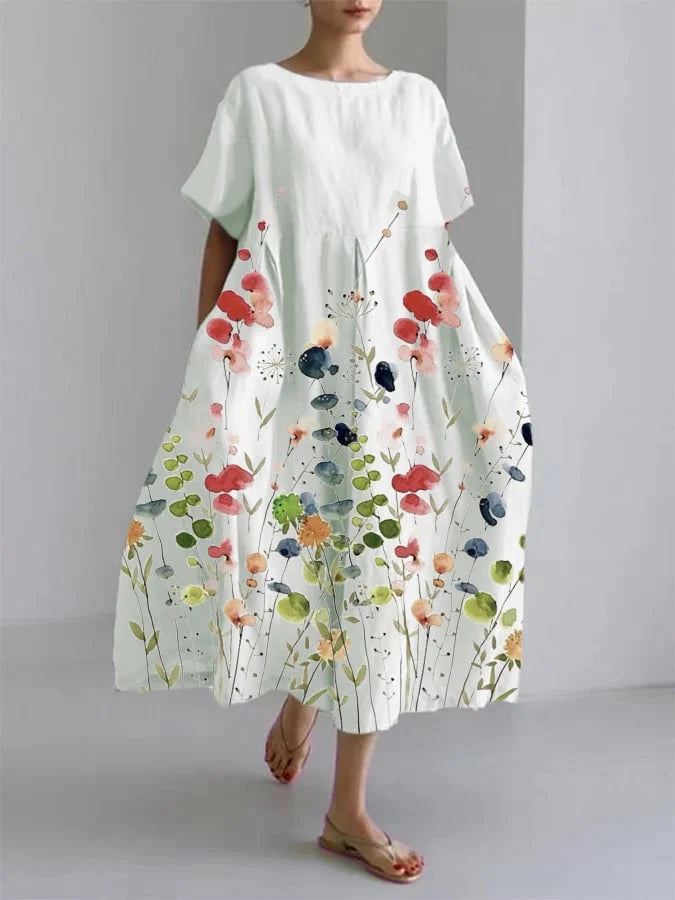 Amelia - Geblümtes Freizeitkleid