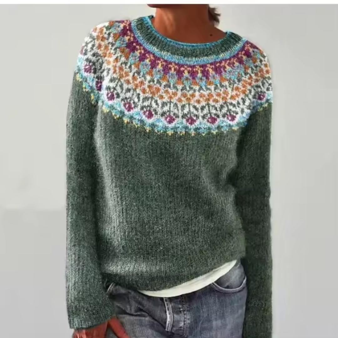 Clarie – Eleganter Passe Pullover