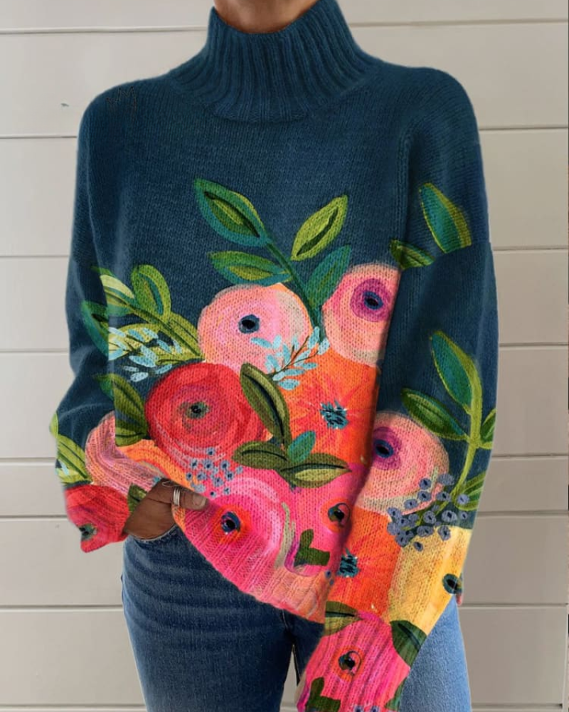 Veronica – Colorburst Blumenmuster Pullover