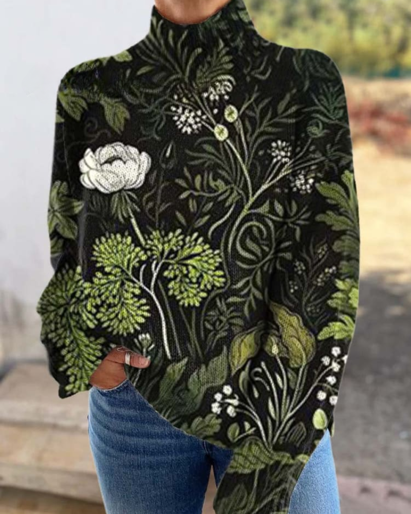 Amaris – Mystische Blumen Pullover