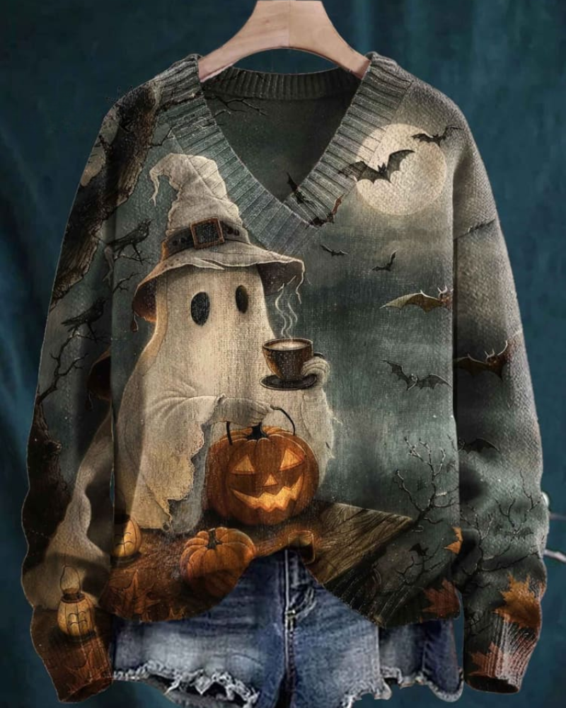Briar – Mitternachtsmagie V-Ausschnitt Pullover