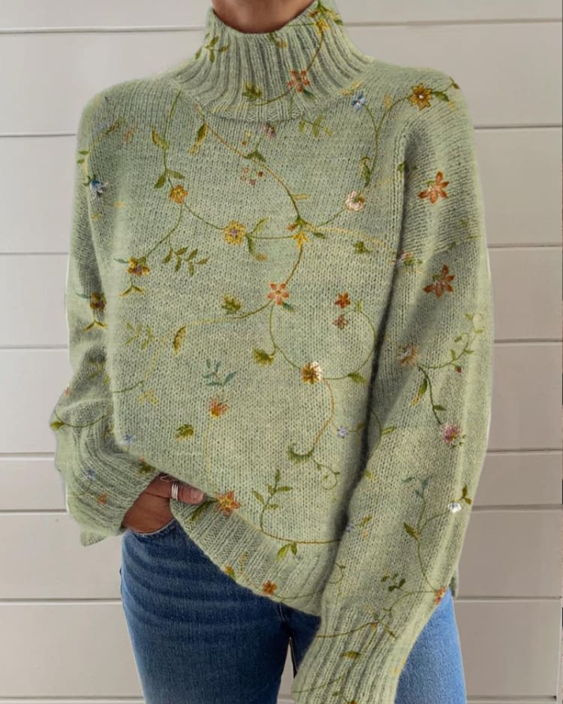 Penelope – Wildblumen-Anhänger Pullover