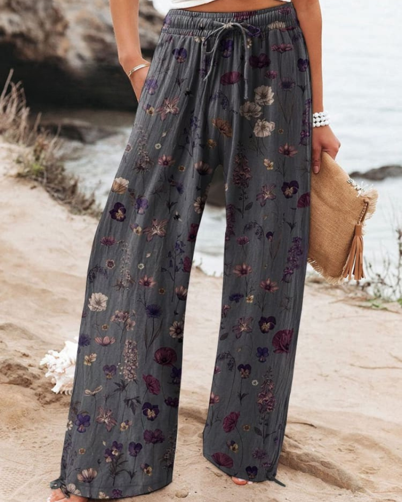 Dawn - Geblümte Lounge-Hose