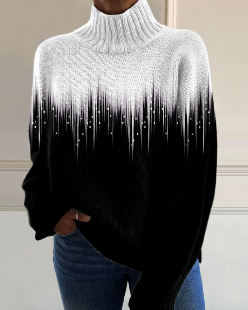 Avery – Kräftiger Kontrast Pullover