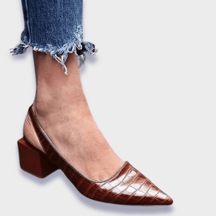 Hanny – Elegante Spitze Blockabsätze