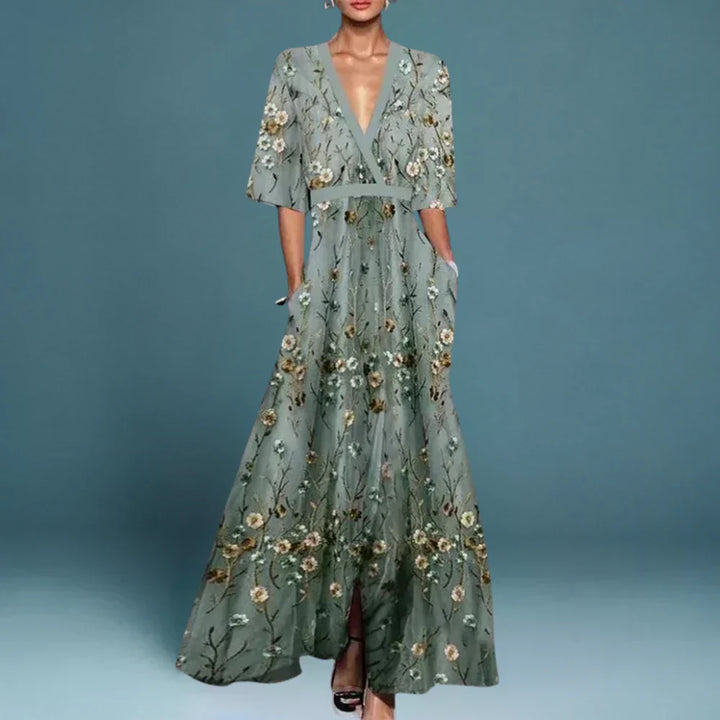 Jill - Elegantes Geblümtes Kleid