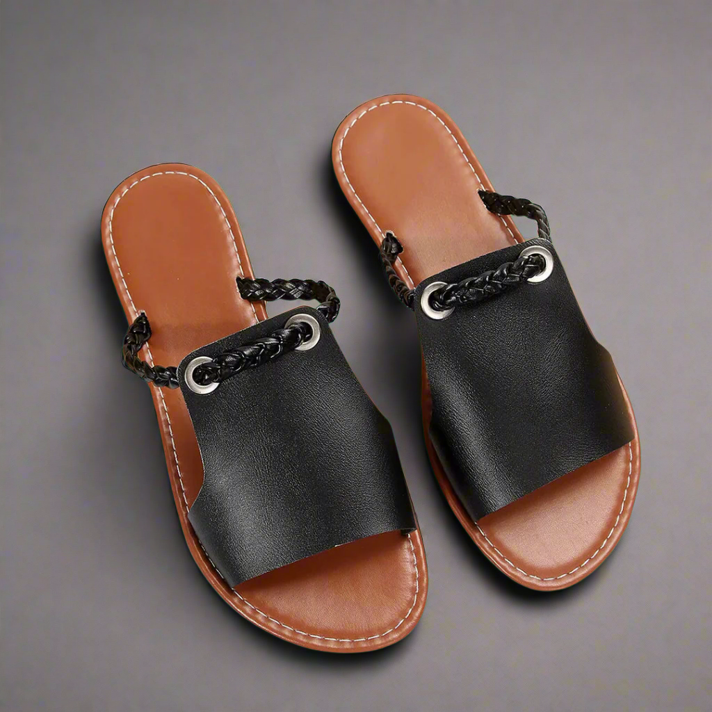 Katrina – Geflochtene Charme Sandalen