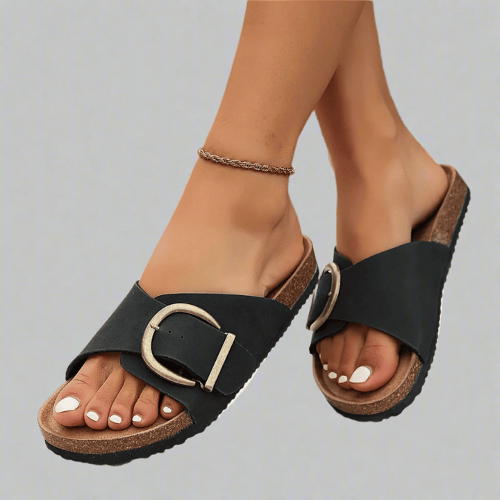 Thea – Minimale Slipper-Sandalen