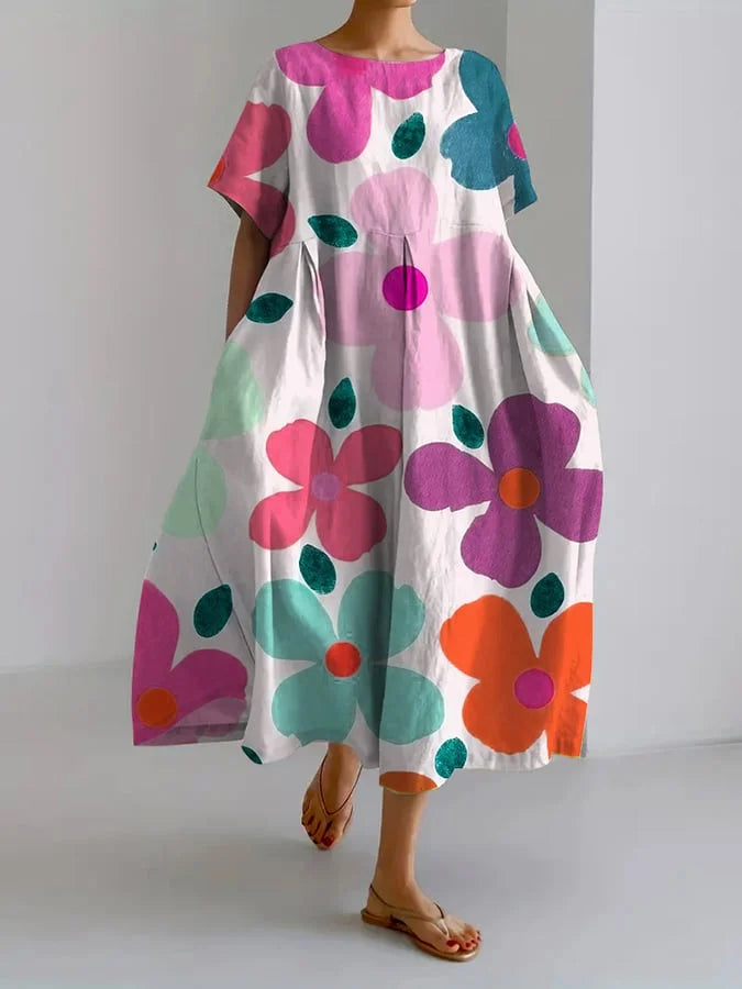 Florence - Blumenmuster Kleid