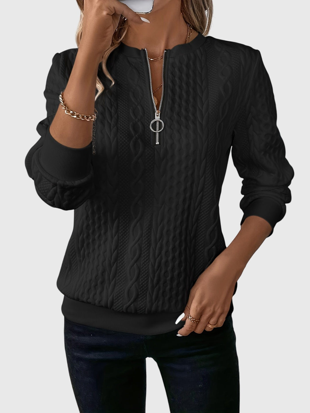 Camil – Reißverschluss-Pullover