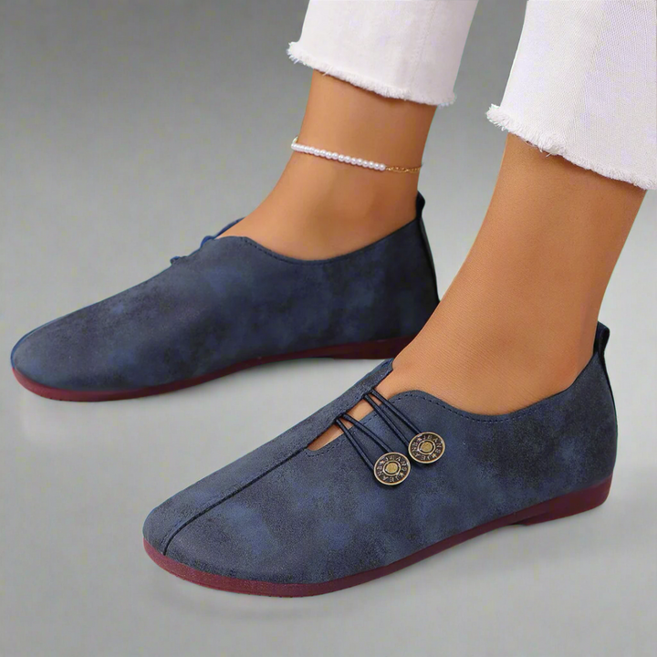 Renira – Elegante Geknöpfte Loafers