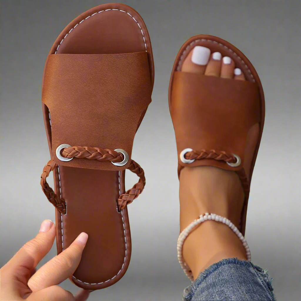 Katrina – Geflochtene Charme Sandalen