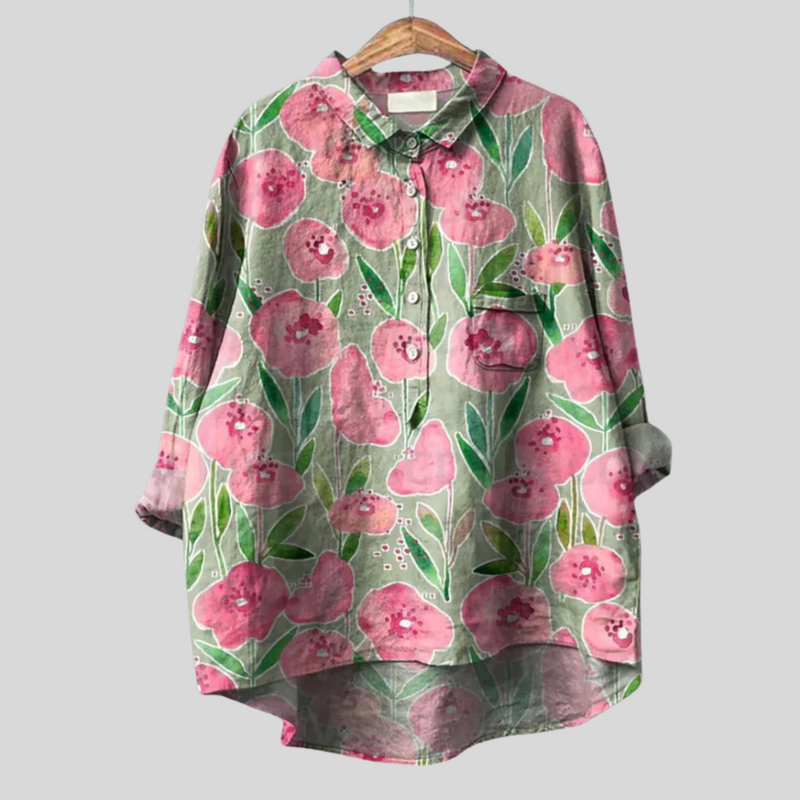 Mica – Vintage-Blumenbluse