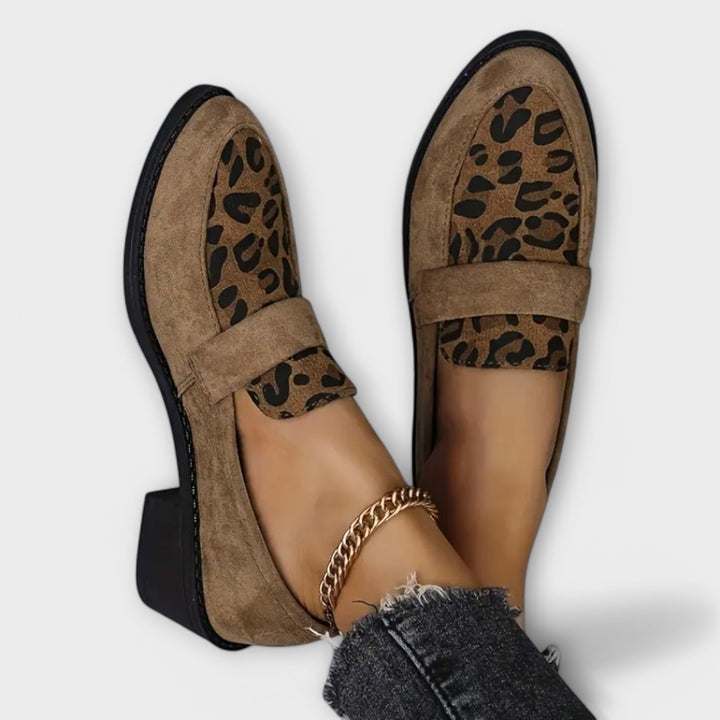 Emelie – Bequeme Leoparden-Loafers