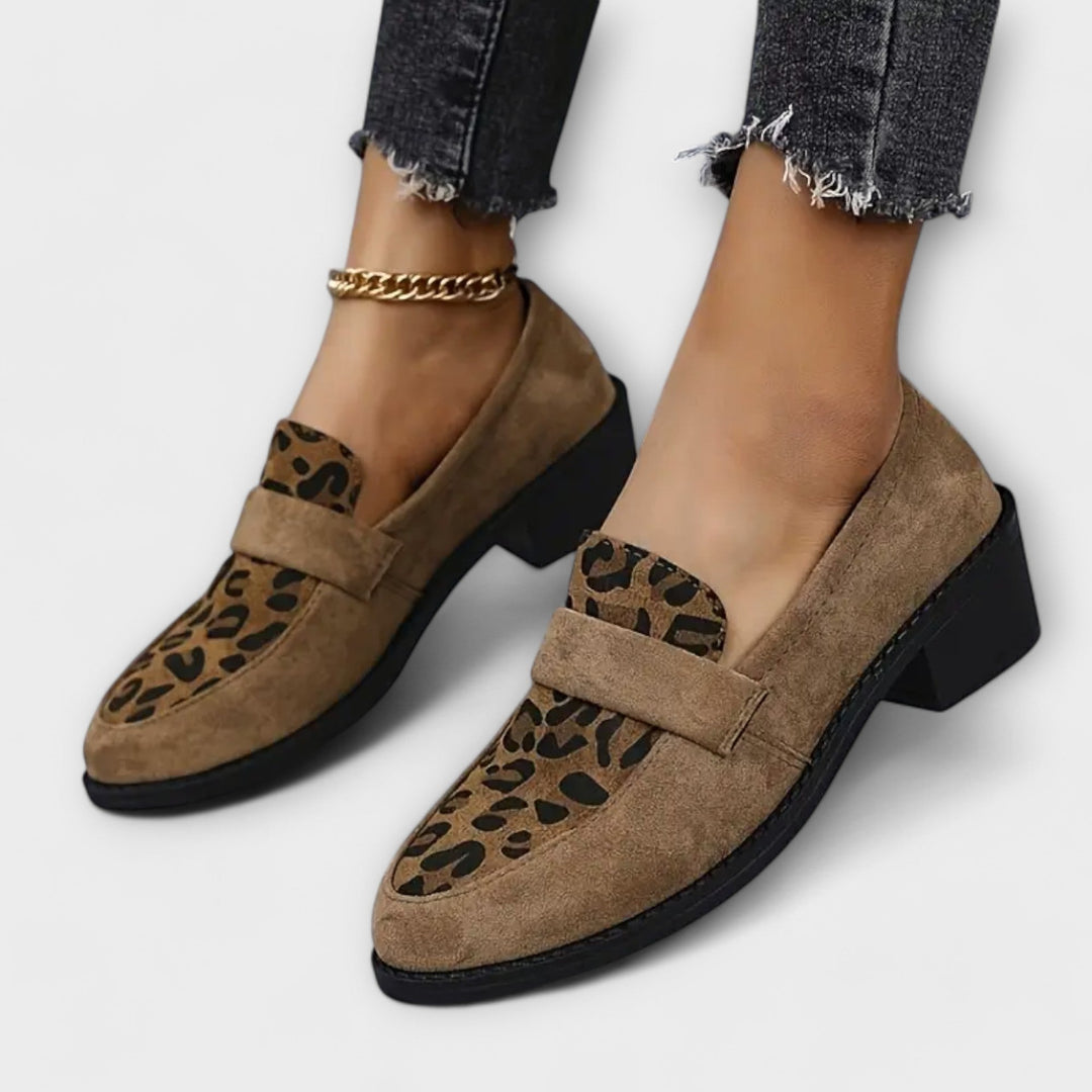 Emelie – Bequeme Leoparden-Loafers