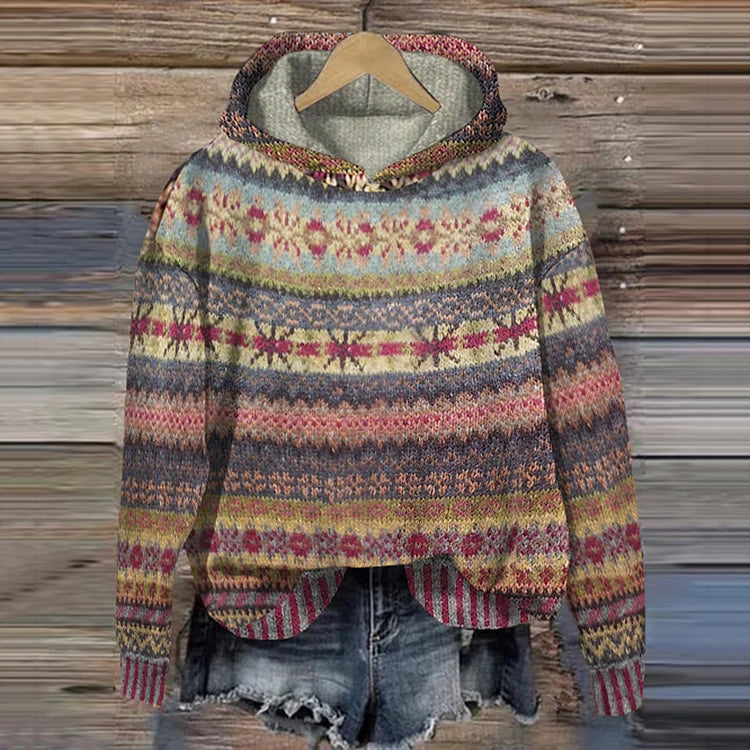 Inah – Boho Drift Kapuzenpullover