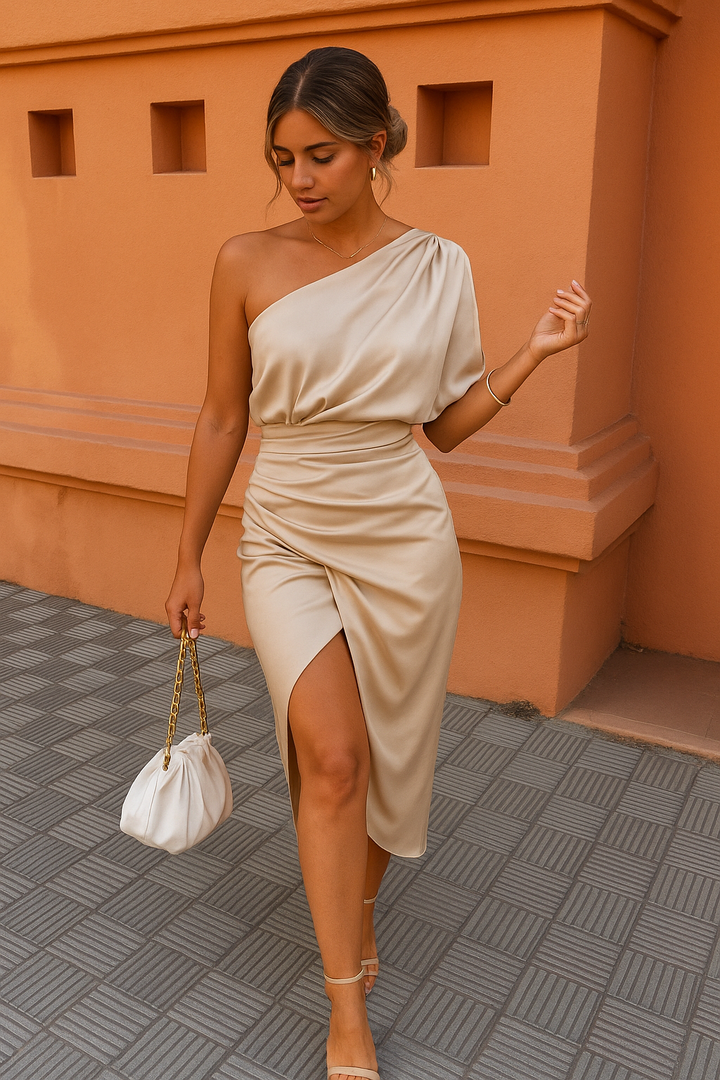Gisela – Ein-Schulter-Luxuskleid