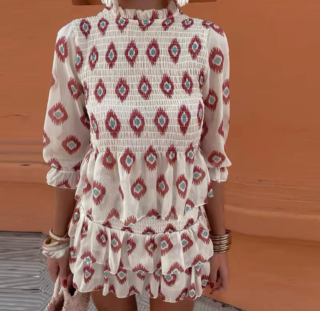 Johanna – Boho-Charme Mini-Kleid