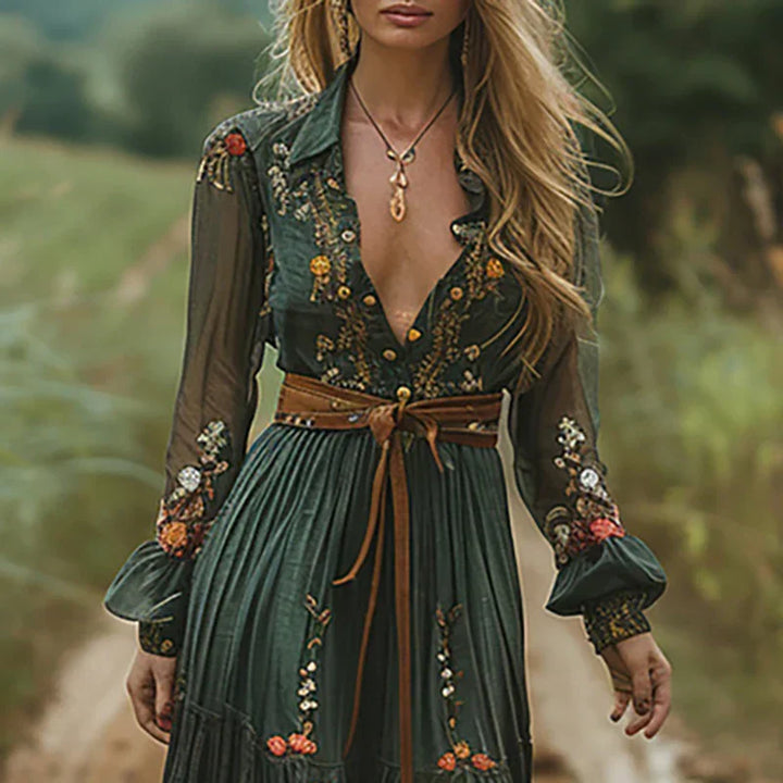 Selvara - Bohème-Blumenkleid