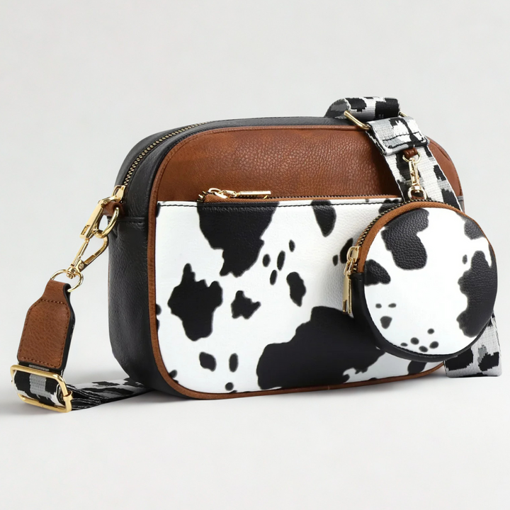 Elowen – Rindsleder Glam Schultertasche