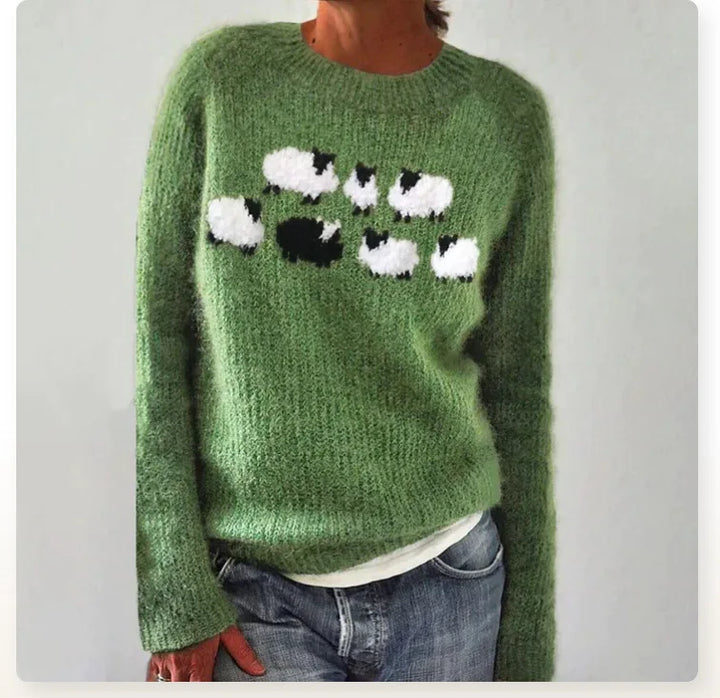 Adeline – Gemütlicher Flock-Pullover