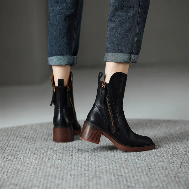 Renee – Bequeme Blockabsatz Stiefel