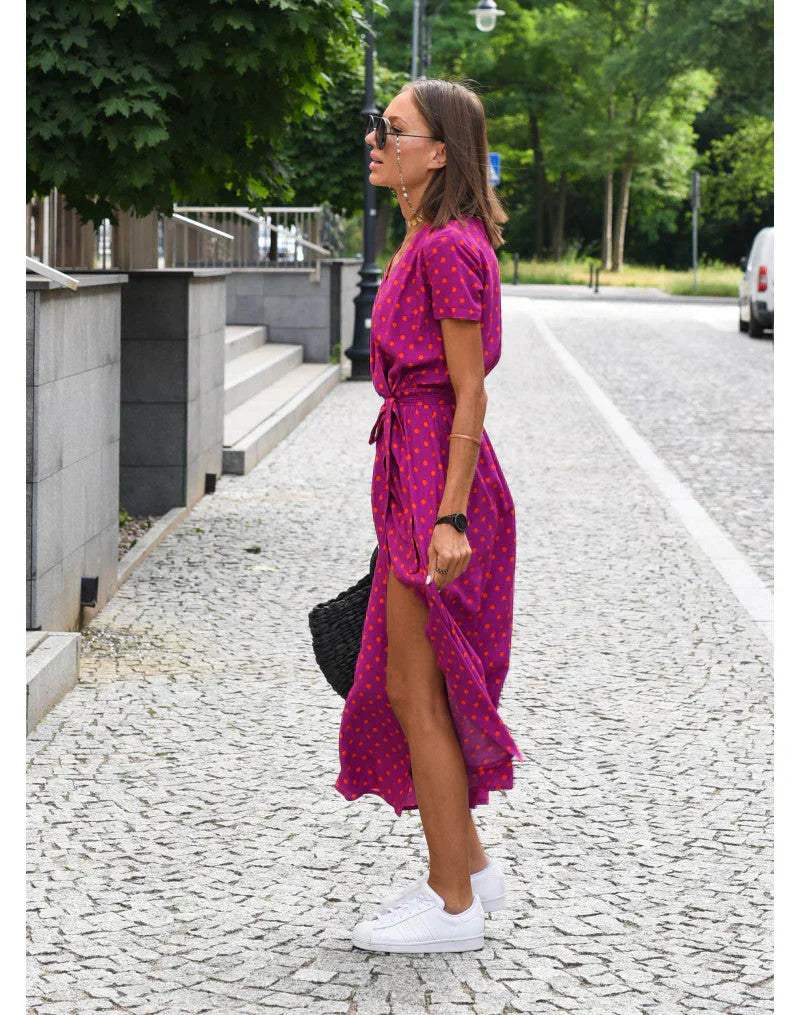 Mian – Colorflow Wickelkleid