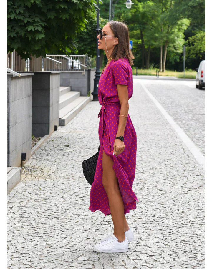 Mian – Colorflow Wickelkleid