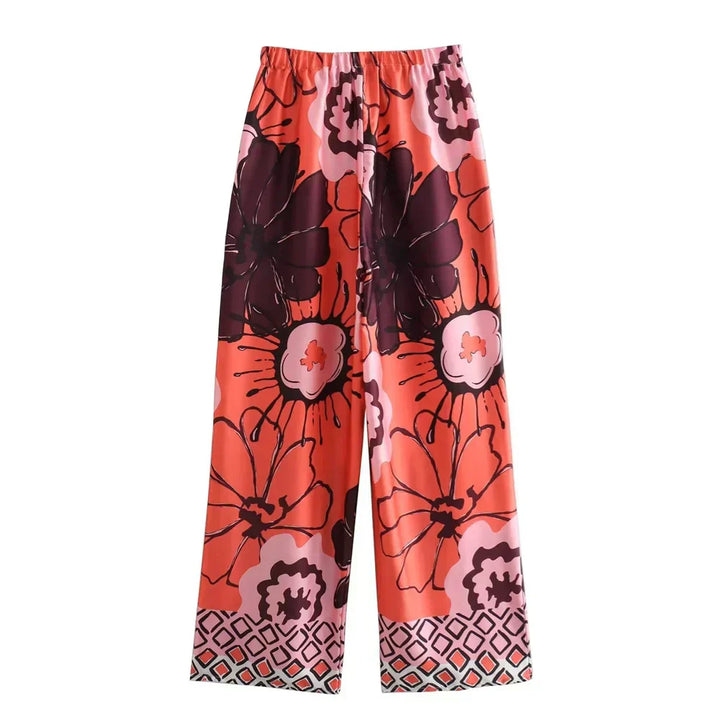 Claudia – Florales Lounge-Kimono-Set