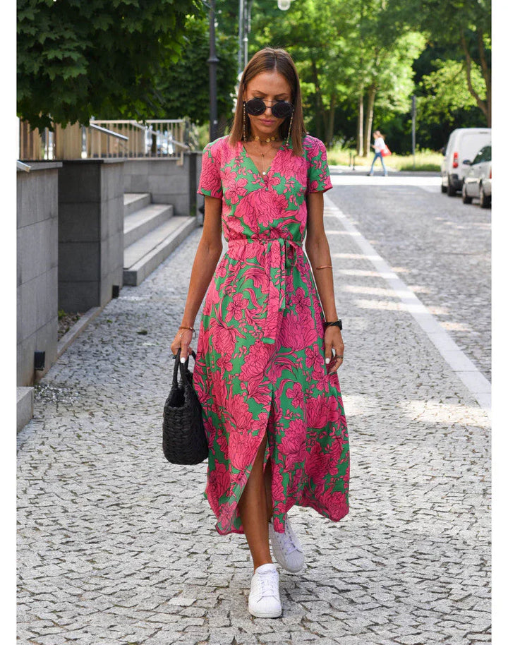Mian – Colorflow Wickelkleid
