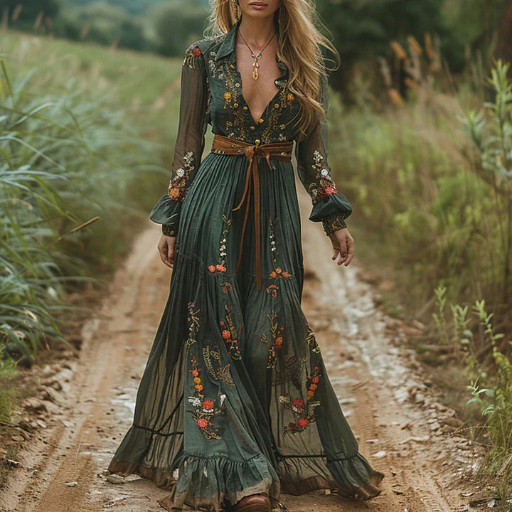 Selvara - Bohème-Blumenkleid
