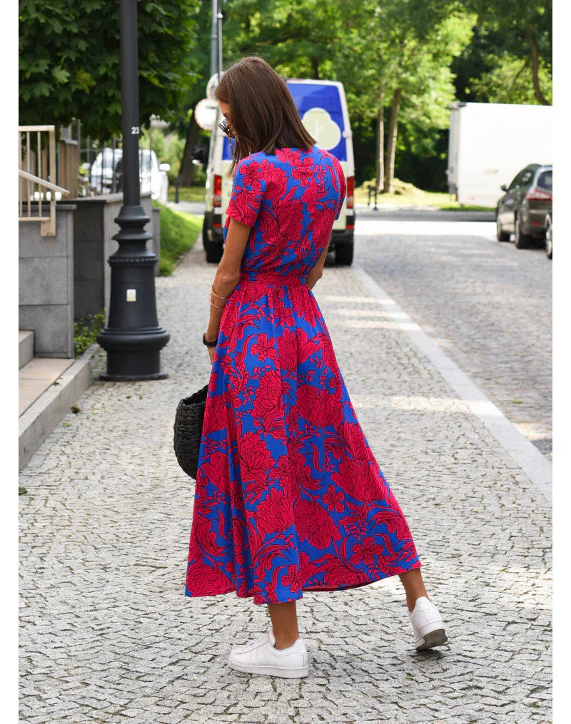Mian – Colorflow Wickelkleid