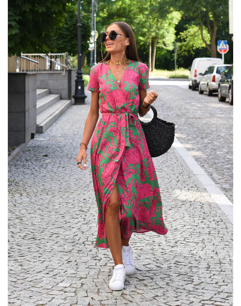 Mian – Colorflow Wickelkleid