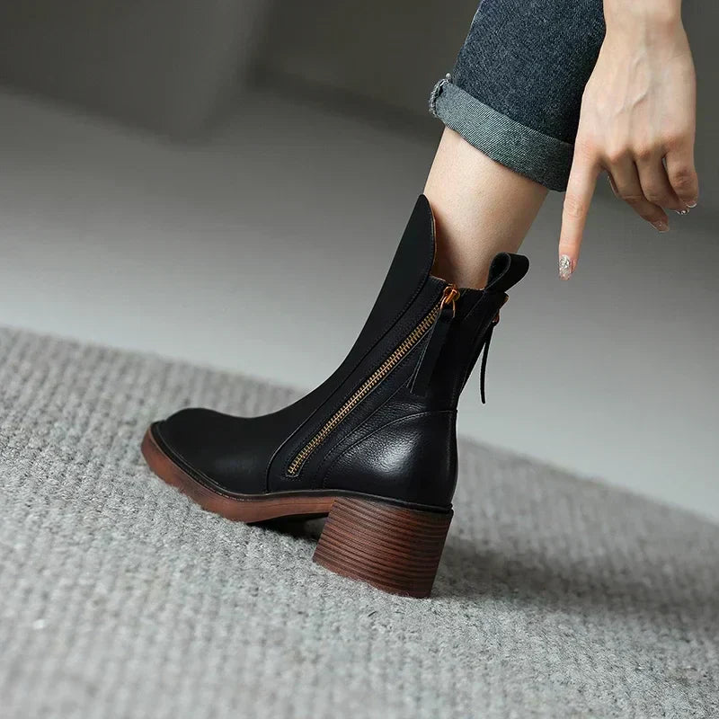 Renee – Bequeme Blockabsatz Stiefel