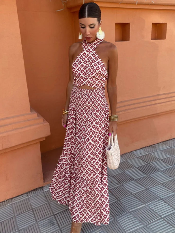 Marga – Boho Luxe Trägerkleid