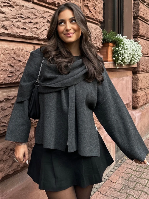 Emmie – Luxuriöser Wickelmantel
