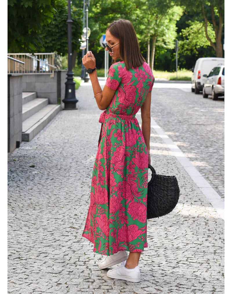 Mian – Colorflow Wickelkleid