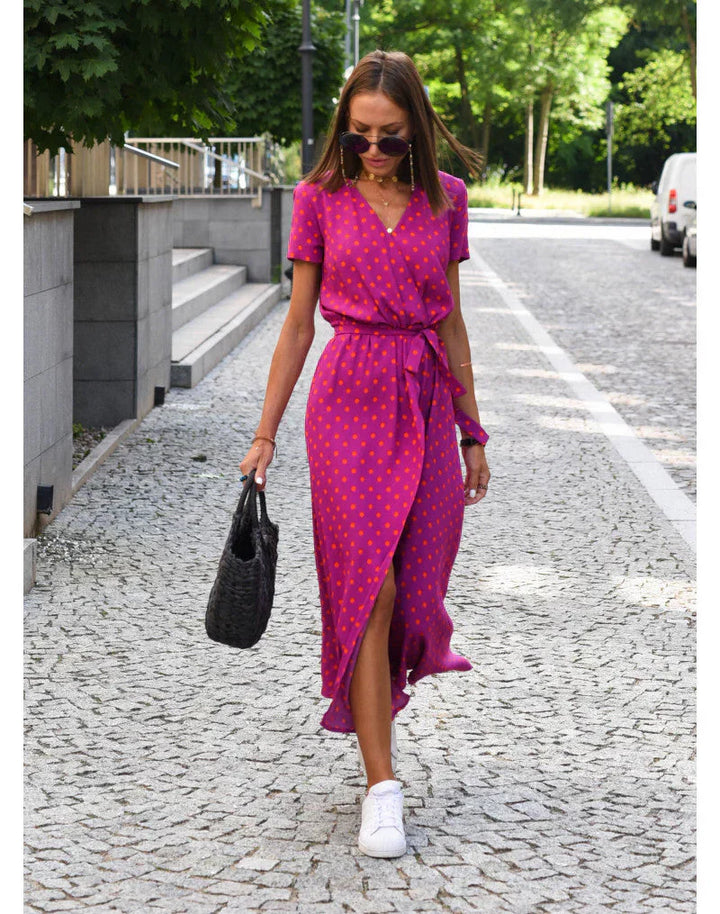 Mian – Colorflow Wickelkleid