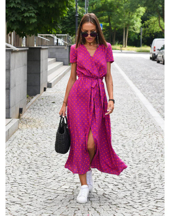 Mian – Colorflow Wickelkleid
