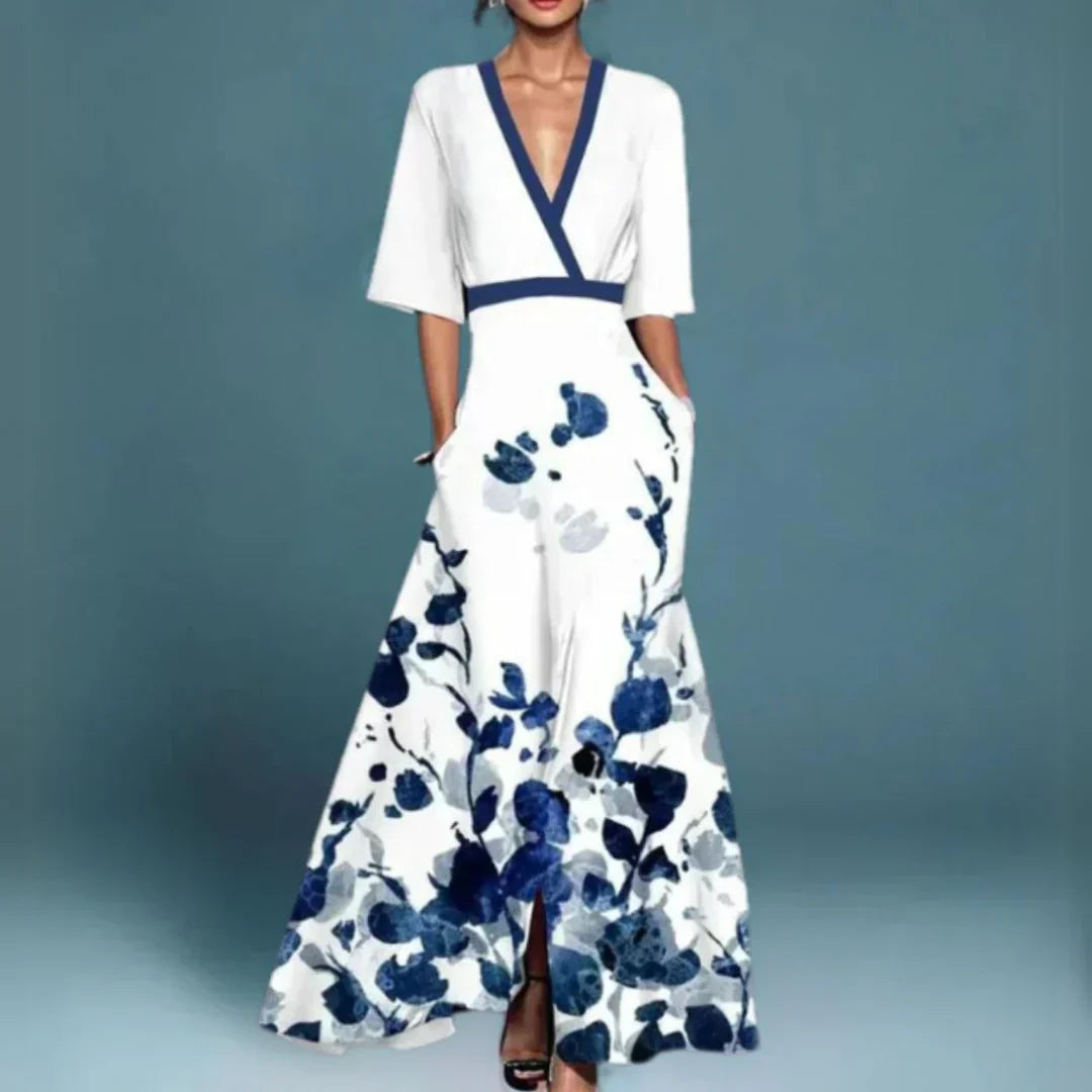 Jill - Elegantes Geblümtes Kleid