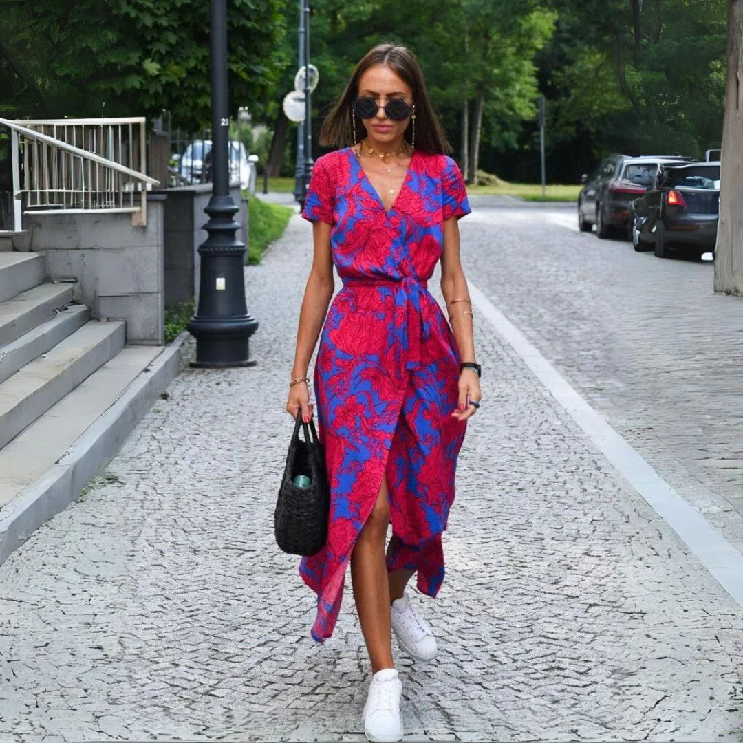 Mian – Colorflow Wickelkleid