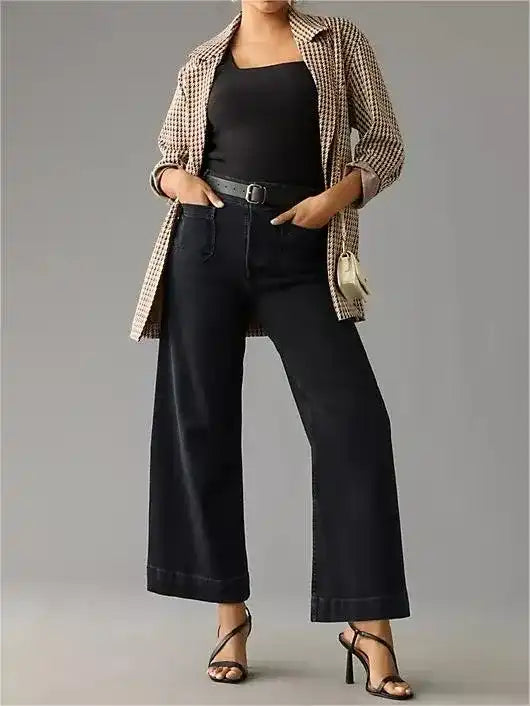 Riley - Weite High-Rise-Jeans