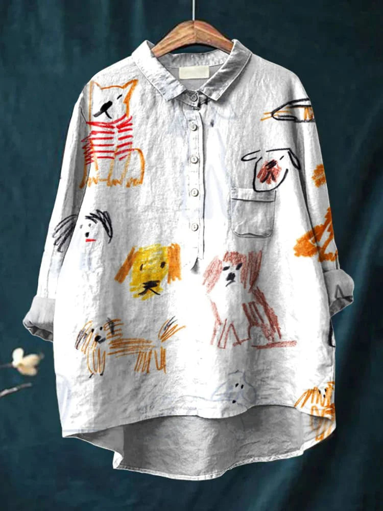 Lily – Klassisches Kritzelshirt