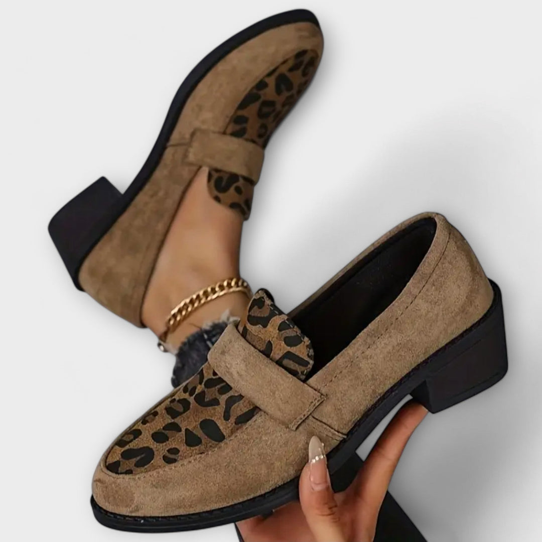 Emelie – Bequeme Leoparden-Loafers