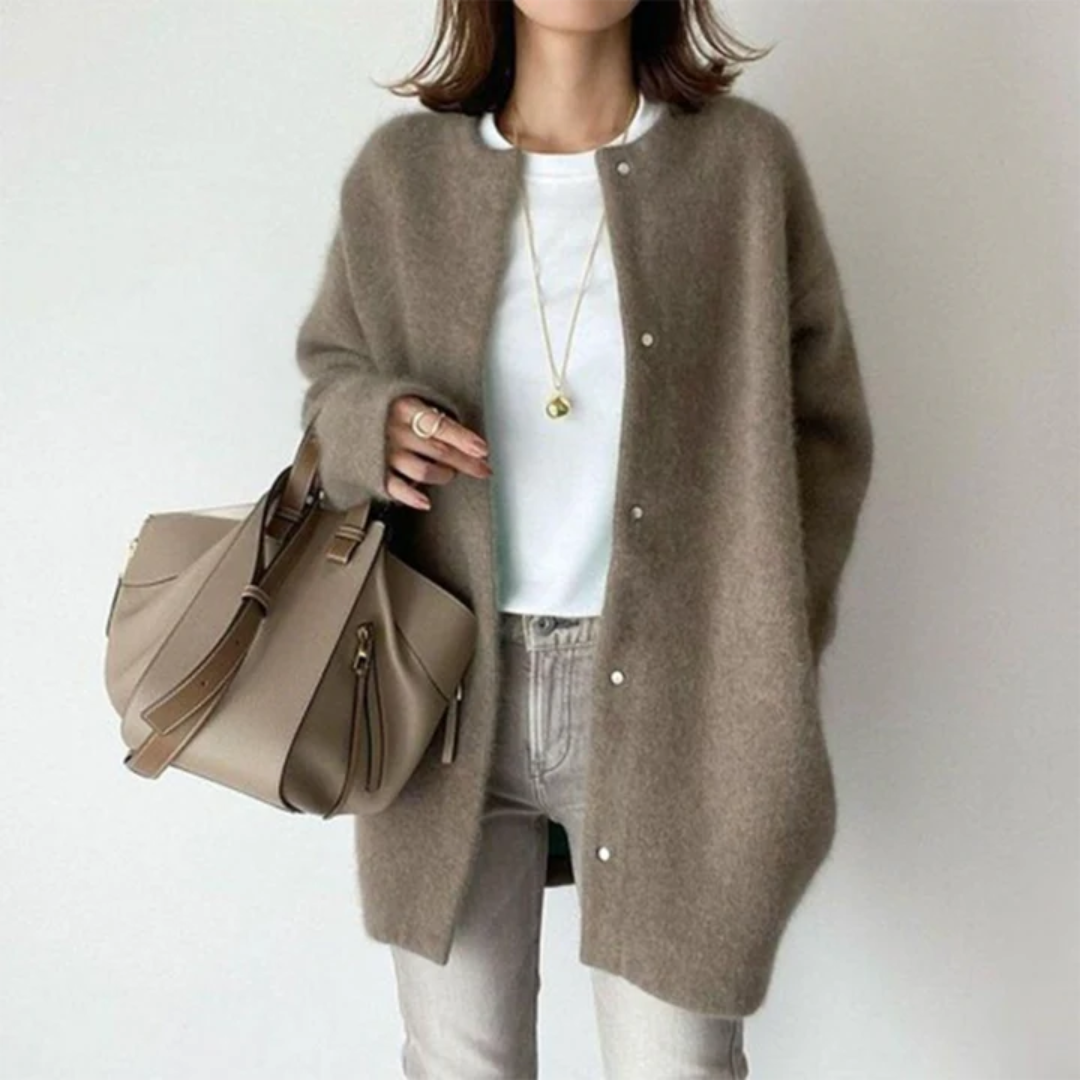 Irene – Übergröße Gemütliche Strickjacke